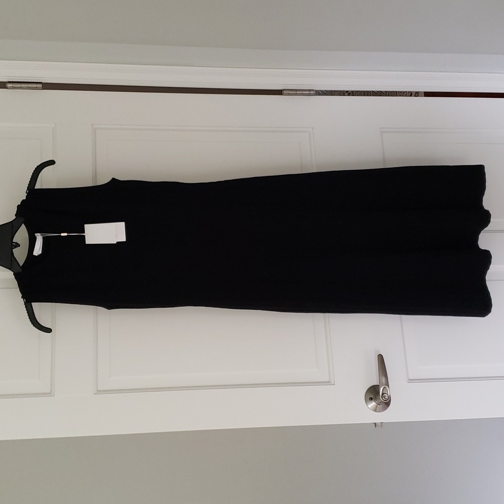 NWT Hugo Boss Femilia Black Knit Midi Dress